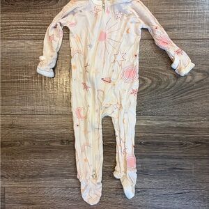 Bestaroo Pink Celestial Print Kids One-Piece Zipper Footed Sleeper
